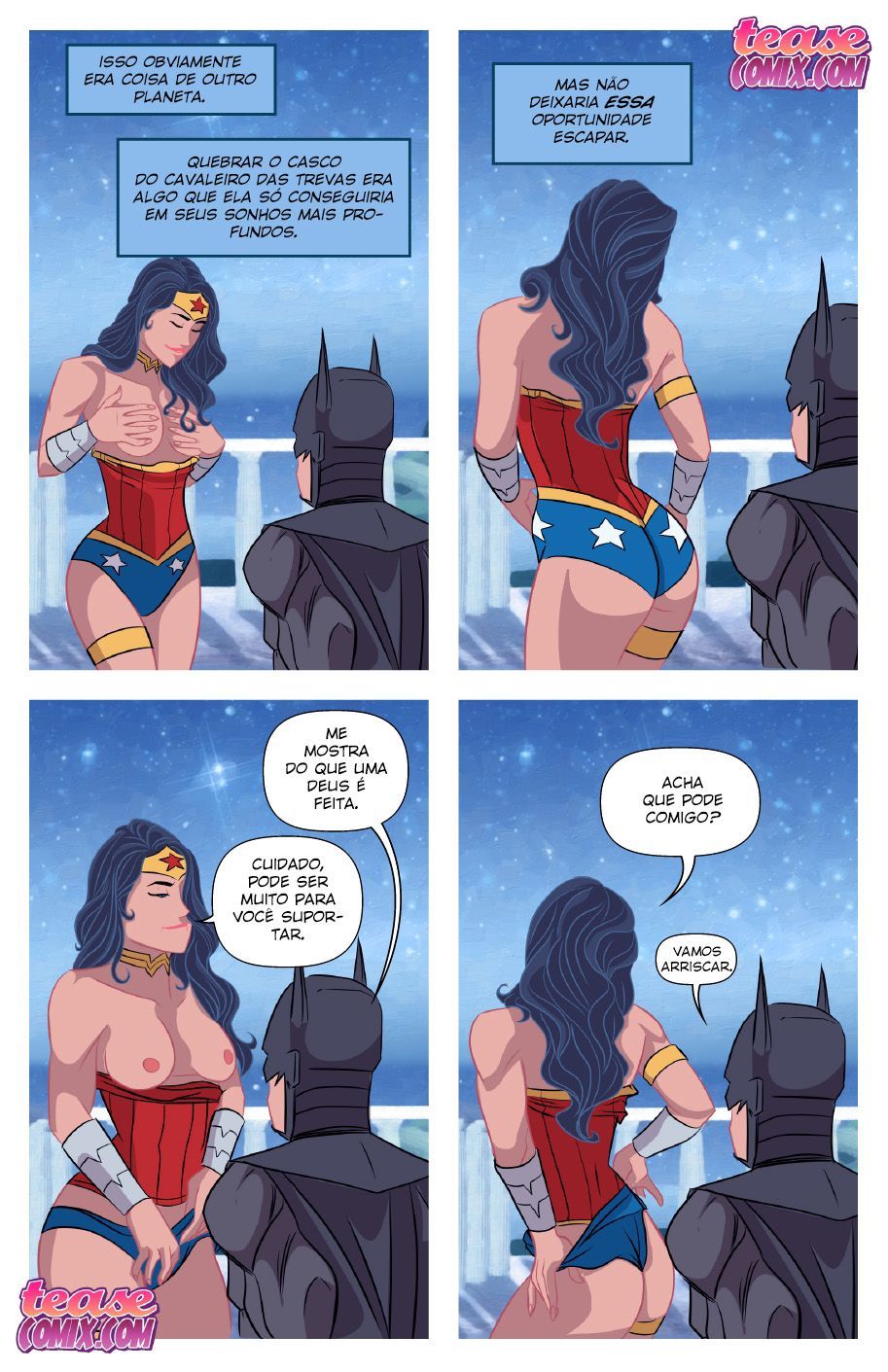 Mulher maravilha e batman - quadrinhos eroticos - Hentaibr king brasil